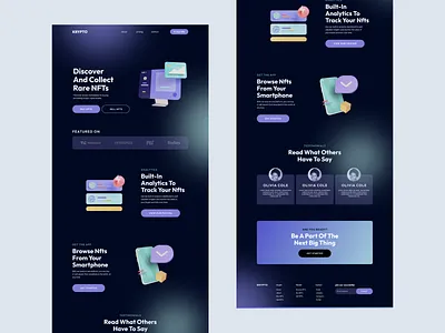 landing page for NFT branding design icon illustration logo typography ui ux vector