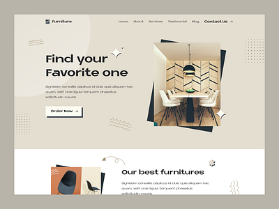 Furniture Shop Landing Page Ui/Ux Design in Figma ecommerce figma design figma ui design furniture furniture landing page landing page design shop shop ui design shopify ui design website design woocommerce