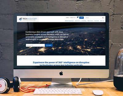 TechInsight360 branding clean design flat typography web website