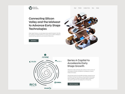 Web site design: Landing page home page ui for Valley Capital design graphic landing ui ux website