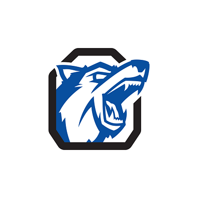 Blue Wolf Arms armor arms blue design graphic design guns logo wolf