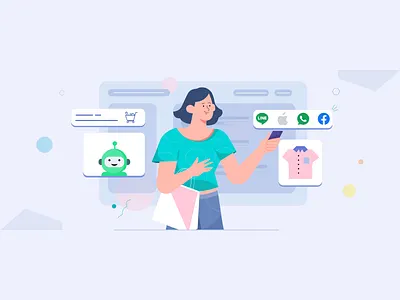 Retail Messaging blog cover branding design graphic design illustration illustrator vector