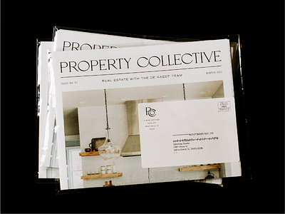 Property Collective II branding collateral newsletter print