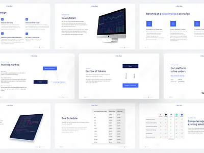 Decentralized Exchange Investors Pitch Deck business crypto cryptocurrency dashboard design exchange illustration infographics interface investor logo modern pitch deck presentation start up ui ux web web design