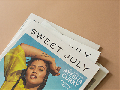 Sweet July Mag branding identity magazine print sweet july typography