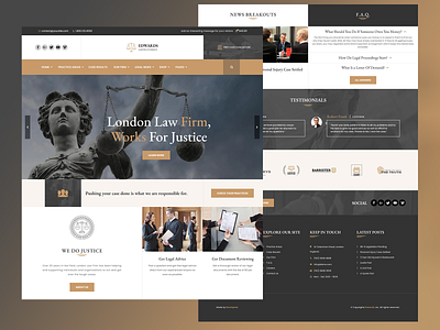 Law Firm - EDWARDS creative design figma photoshop typography ui