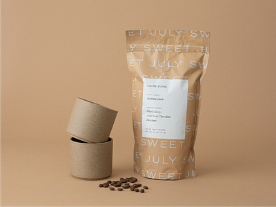 Sweet July Coffee branding coffee coffee packaging packaging pattern sweet july typography