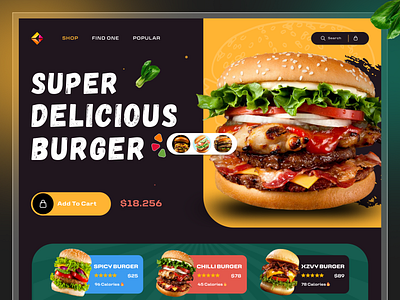 BurgerKing- Website Headshot design brand design burger burger design burger king website burger web ui burger website design classic ui clean ui design food delivery food delivery website food ui food web ui food website food website design iamhosenrahman resturent website design ui design ux design web design website design