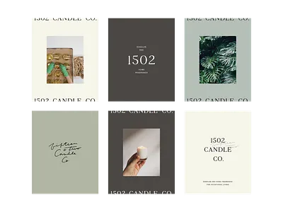 1502 Candle Co. branding candle company candles identity logo rebrand social media typography