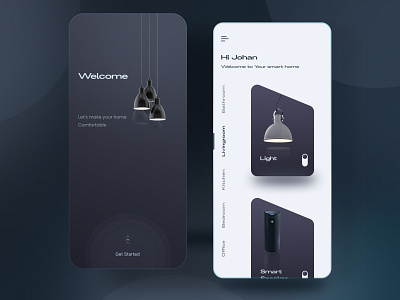Smart Home Mobile App app design app designer assistant app design home automation ios design mobile app mobile design mobile ux remote control smart assistant app smart home smart home mobile smart house smarthome app ui ui design ux voice assistant weather app