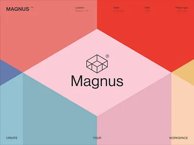 Magnus® / Branding brand brand identity branding catalogue chair colors design furniture graphic design hugge illustration logo merch office room scandinavian space ui vector worksplace