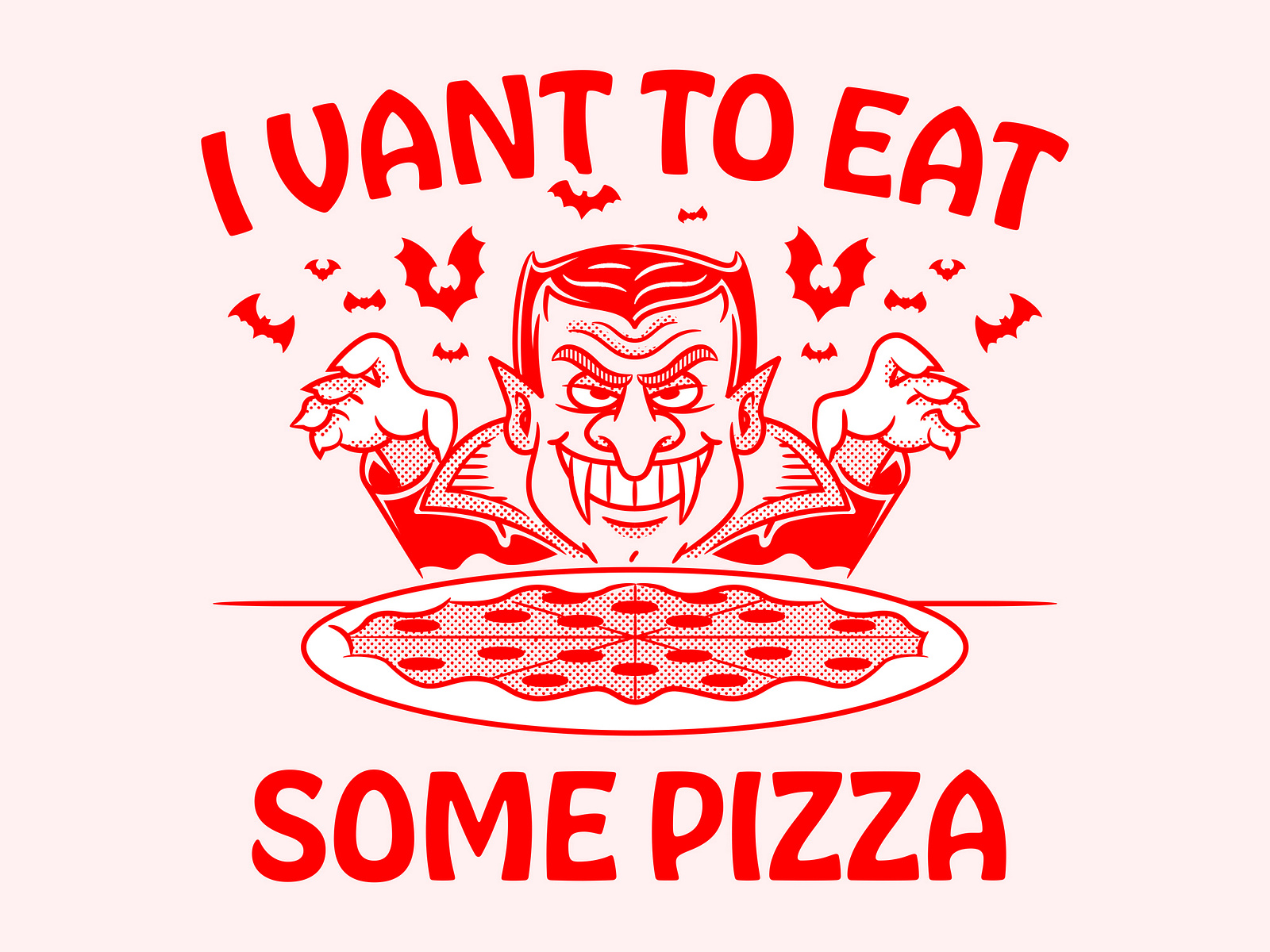 Vampire Pizza by Joe Flores on Dribbble