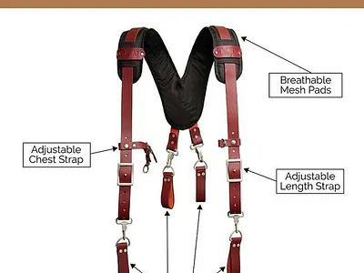 Mighty Suspension System / Tool Belt Suspenders leather suspenders suspenders tool belt suspenders