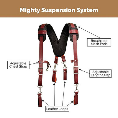 Mighty Suspension System / Tool Belt Suspenders leather suspenders suspenders tool belt suspenders