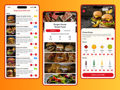 Restaurant food delivery application android app delivery delivery app design figma food ios mobile mobile design ui ux