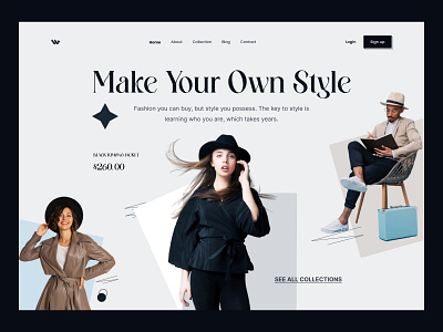Fashion Website Design clothes clothing brand clothing store e commerce fashion fashion store home page landing page modern online shop online store outfit streetware style typography ui ui design ux ux design website