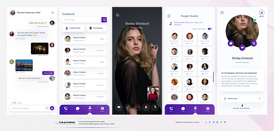 Chat Screens 3d animation branding chat module chat page design craxinno craxinnotechnologies design figma design graphic design illustration logo messenger app motion graphics software development technologies ui video calling