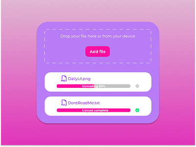Fancy File Uploader app branding dailyui design fancy figma file file upload graphic design illustration logo ui upload uploader ux