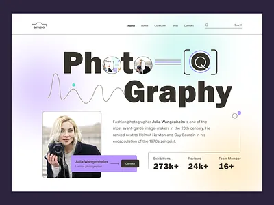 Photographer Portfolio - Website Design cameraman creative fashion photographer home page landing page minimal photographer folio photographer portfolio photography photoshoot picture pixency portofolio ui ui design ux design videography website