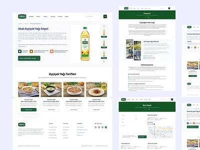 Abalıoğlu Yağ UI and UX Design design ui ui design uiux uiuxdesign ux ux design web