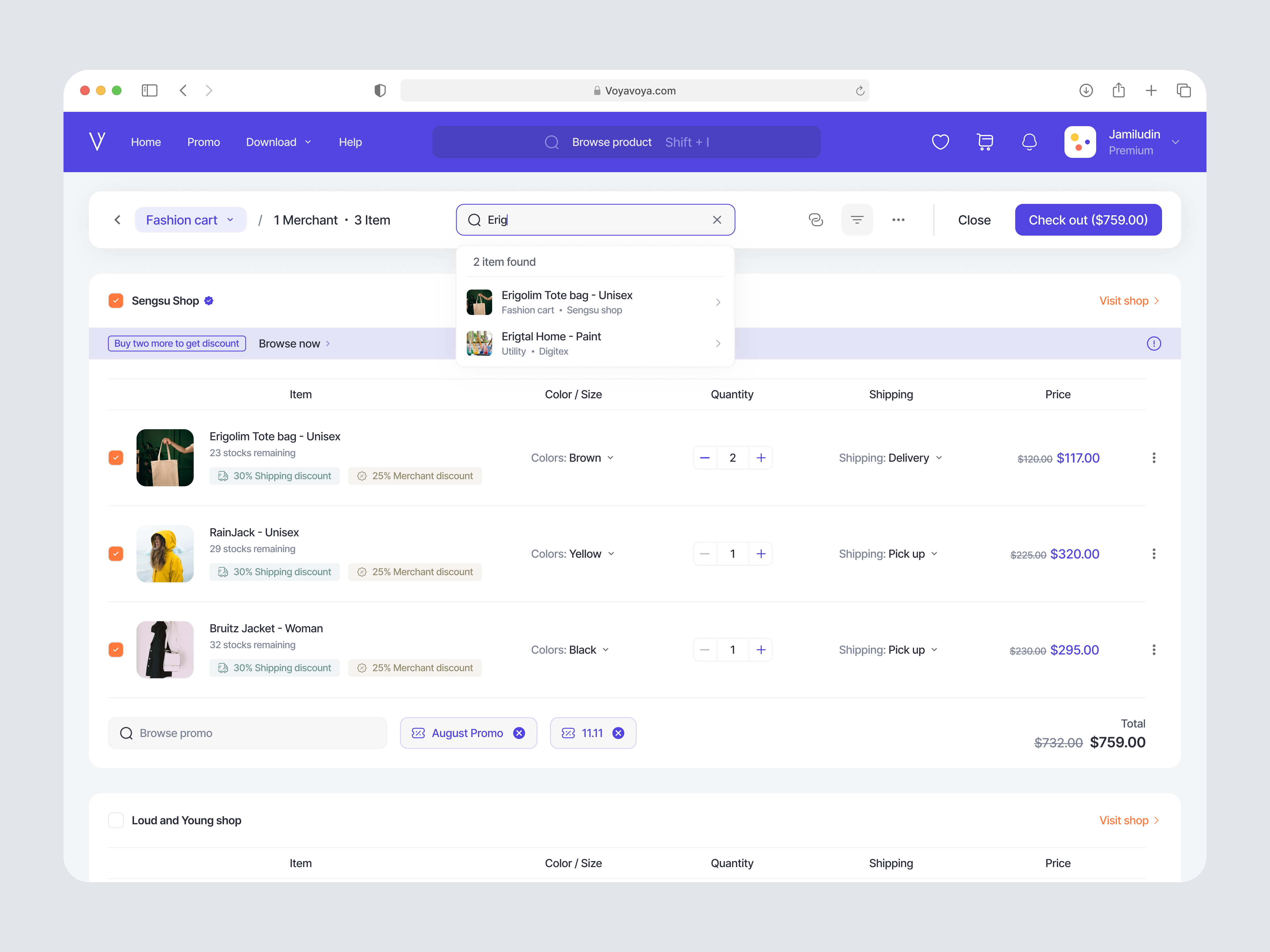 Voyavoya - E-commerce Dashboard by Habib Gilang Maulana for Keitoto on ...