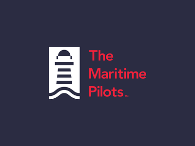 The Maritime Pilots bookcover brand branddesign brandidentity branding clean design illustration illustrator lighthouse logo logomark logotype maritime mark minimal naval ships vector wordmark