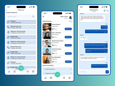 Medical app (iOS & Android) clinic doctor app figma mobile mobile design ui ux