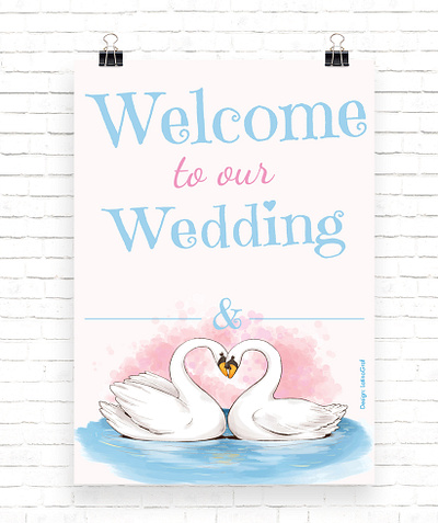 Wedding Entrance Sign design flyer graphic design poster wedding wedding entrance sign