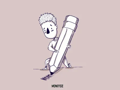 Monitoz artwork cartoon character children book design graphic design illustration levi ortiz logo mexico vector