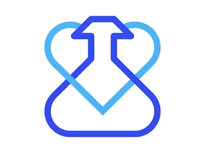 Heart Lab branding design heart heart lab identity lab logo mark monogram symbol