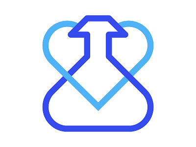 Heart Lab branding design heart heart lab identity lab logo mark monogram symbol