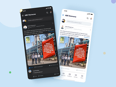 Social Media App android app dark facebook ios linkedin media social social media twitter ui uiux uiuxahmed ux