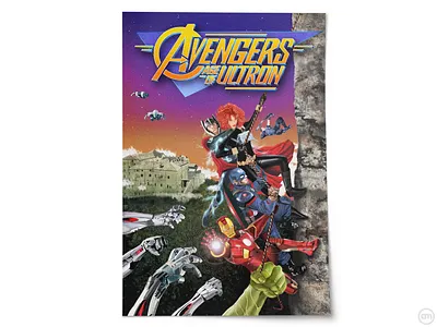 Avengers - Age of Ultron - Poster Design adobe fresco age of ultra alternative movie poster avengers black widow digital painting film art hulk iron man logo logo design marvel marvel studios movie poster poster poster art poster design posterdesign posters thor