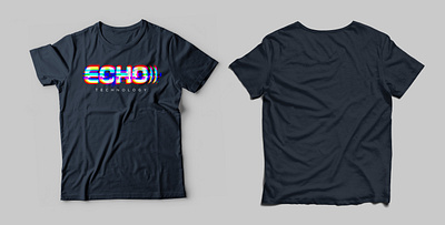 Echo Tech Tee design graphic design illustration vector