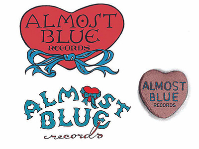 Logo variation for a record label album cover art branding handlettering logo t shirt design