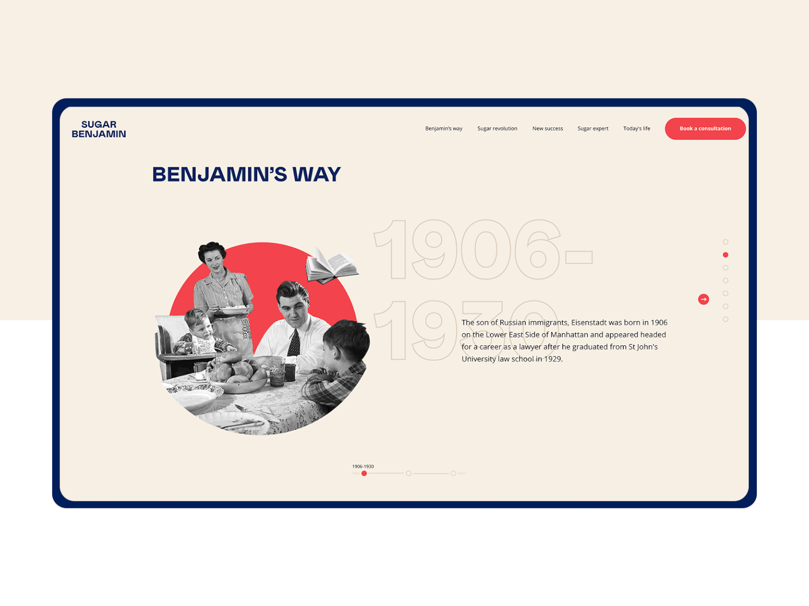Retro timeline animation retro storytelling timeline ui