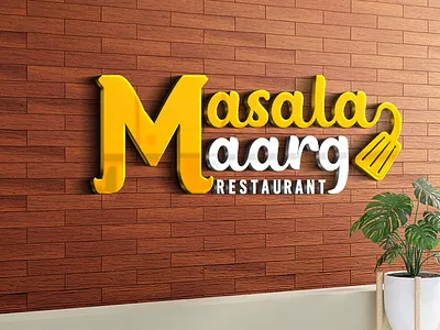 Masala Maarg Restaurant Logo branding design dribbble logo logo identity restaurant ui