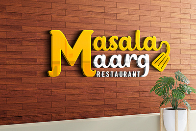 Masala Maarg Restaurant Logo branding design dribbble logo logo identity restaurant ui