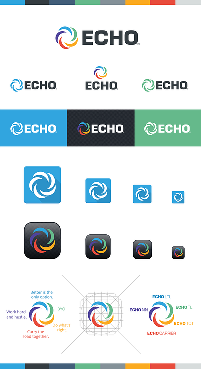 Echo Logo Concept branding design illustration logo vector