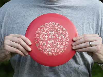 PA Disc Golf american made artwork circle design disc disc golf foil golf graphic design hand drawn illustration made in the usa pa penn penna pennsylvania pgh pittsburgh radial usa