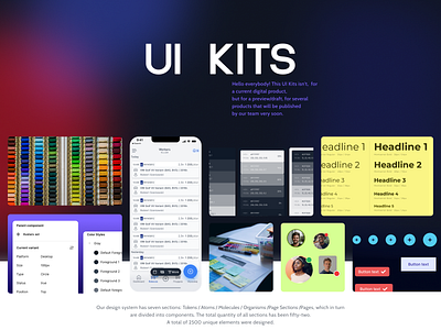 UI KITs - part 1 app avatars behance branding cards colors cta design designsystem figma graphic design gray inputs kits mobiledesignsystem mobileui mobileux ui uikits ux