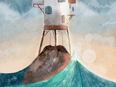 Illustration June 2022 bookart bookcover bookdesign bookillustration childrenillustration design gameillustration ghostedhouse houseinthesea illustration illustrator kidsillustration mystichouse strangehouse