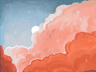 Birth of a Star aesthetic art artwork book book illustration branding child children illustration cloud clouds design girl graphic design illustration leaves logo moon portrait sky art star