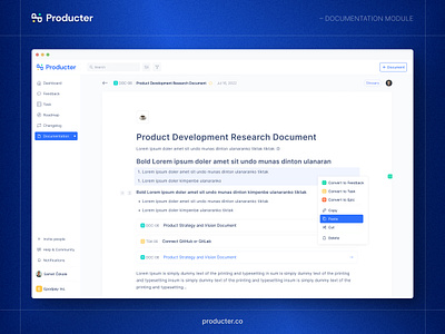 Producter - Documentation Module doc document document ui documentation documentation process product doc product document product documentation product requirement document technical document ui ux web web app