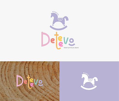 LOGO DETEEVO. KIDS FURNITURE STORE branding children design graphic design illustration kid kids logo logotype