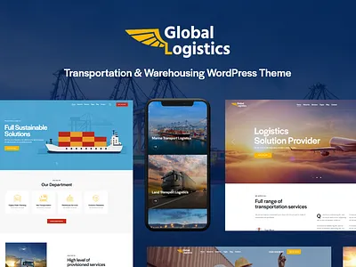 Global Logistics | Transportation & Warehousing WordPress Theme blog design illustration logo web design webdesign wordpress wordpress design wordpress theme wordpress themes