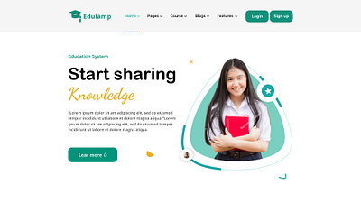 school banner UI design design graphic design illustration ui ux webdesign