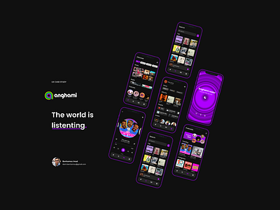 Anghami App 3d algeria animation branding design designer graphic design illustration logo mobile motion graphics ui uidesign uiux webdesign webdesigner