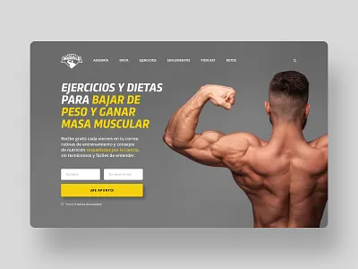 Full Músculo redesign design figma graphic design visual design web design website