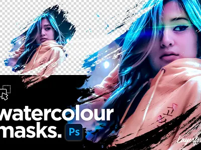 Beautiful Watercolour Masks & Shapes cm creative creativemarket graphicdesign nickylaatz watercolor watercolour watercolour brush watercolour font watercolour stroke